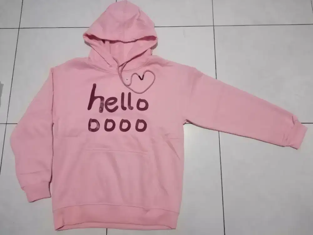 Jaket hoodie premium cow/cew, dalam bulu nyaman