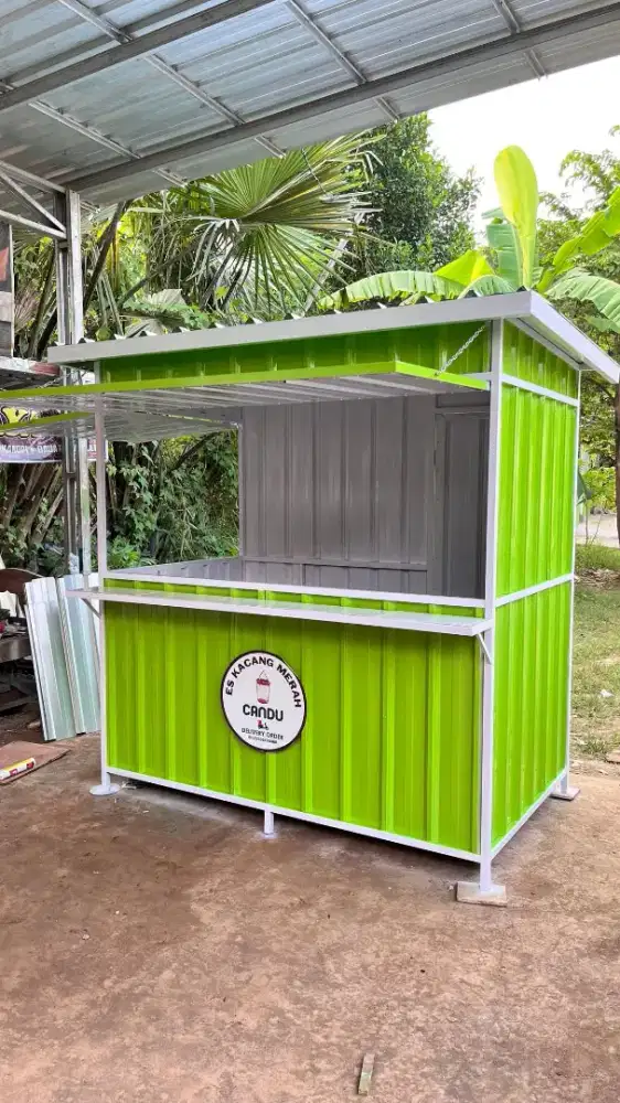 Booth container/stand gerobak jualan.