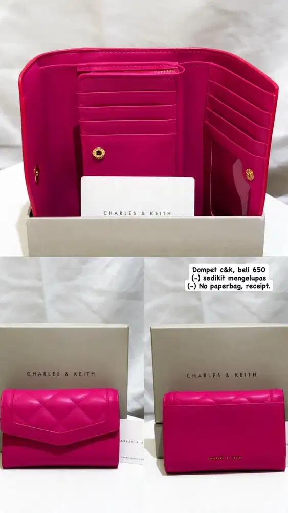 Dompet lipat wanita charles & keith