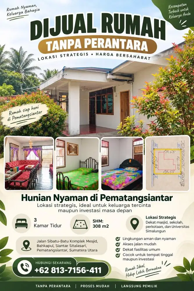 DIJUAL RUMAH TANPA PERANTARA