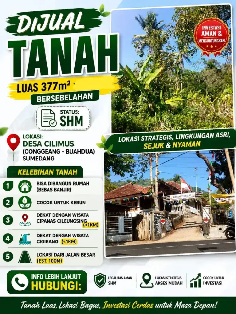 DIJUAL TANAH 1 (SHM)