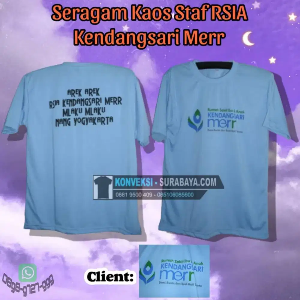 Vendor Kaos Seragam Staf & Gathering Surabaya (Bisa Custom Desain)