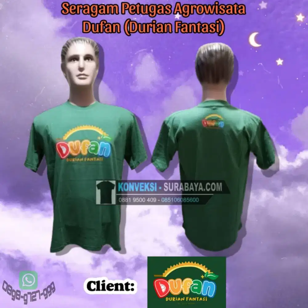 Pesan Kaos Seragam Petugas Murah Surabaya - Jahitan Kuat Tepat Waktu