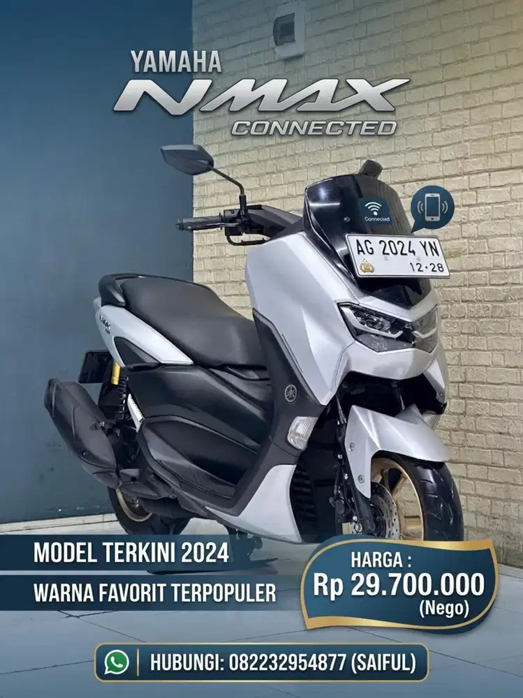 Perfect Condition!!Yamaha N max Connected 2024 Plat AG Mulus-Mustika