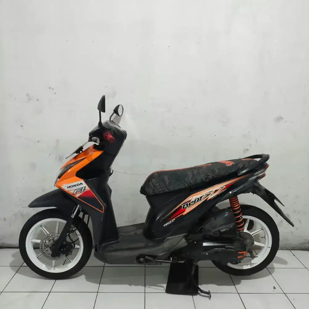 Honda Beat Fi 2013 Orisinil Mesin Aluss Lengkap Bagus