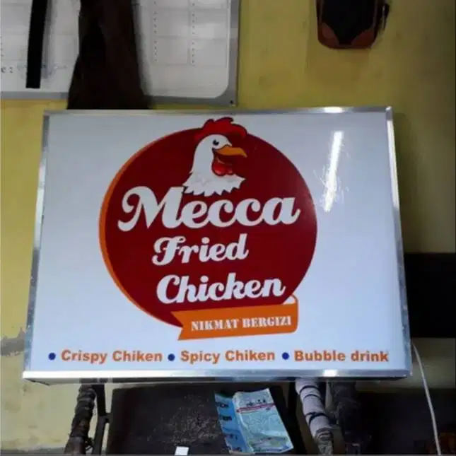 Reklame Advertising Neon Box Papan Nama Huruf Timbul Spanduk KFC