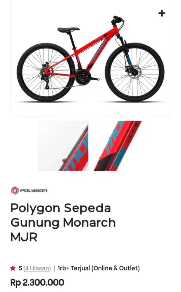 Sepeda MTB Polygon Monarch MJR bekas