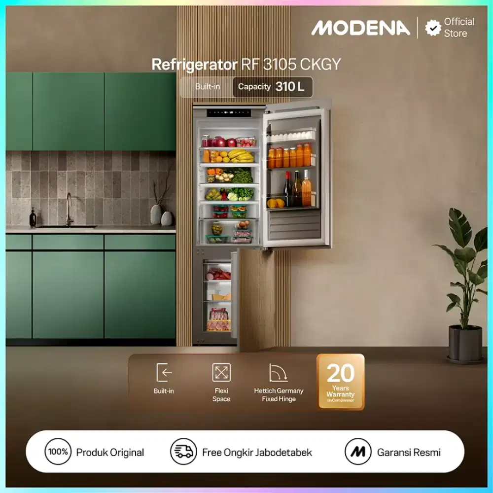 KULKAS BUILT-IN MODENA RF 3105 CKGY