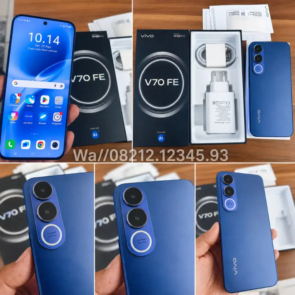 Vivo V70 FE 8/256 ex demo fresh open box belum pake