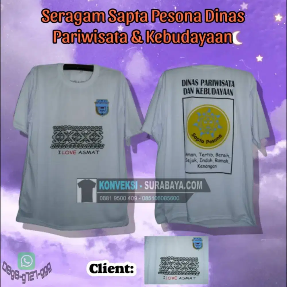 Konveksi Kaos Terdekat Surabaya untuk Seragam Promosi & Karyawan