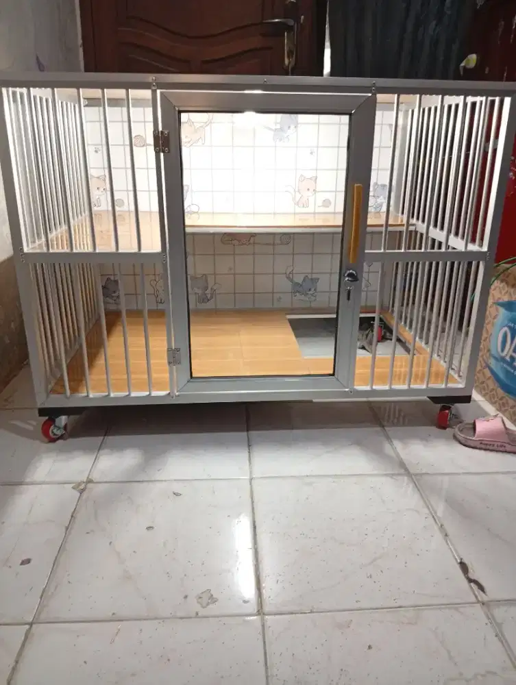Kandang kucing alumunium