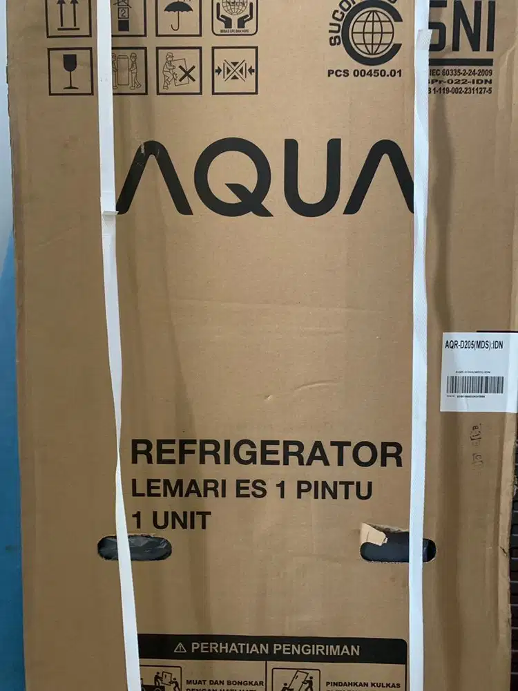 Kulkas 1 Pintu Merk Aqua AQR-D205(MDS)