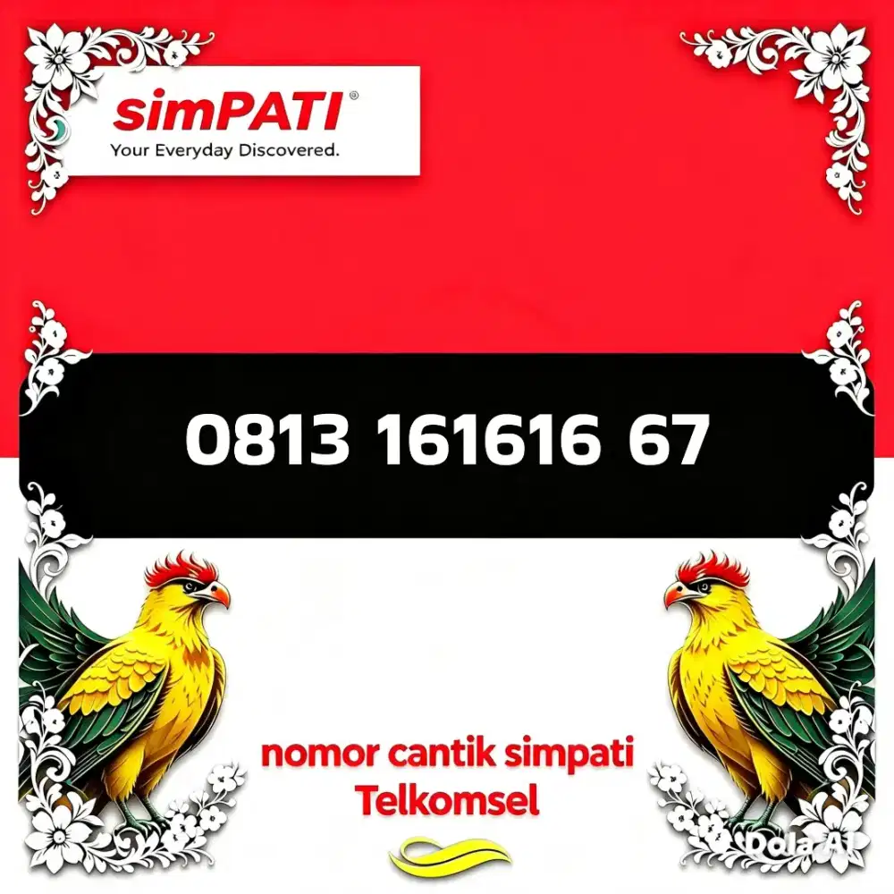 Nomor cantik simpati Telkomsel super