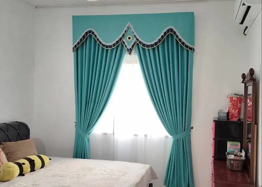 Menjual Gorden Blackout Pasang Skat Klinik Hordeng Gordyn Vitrase