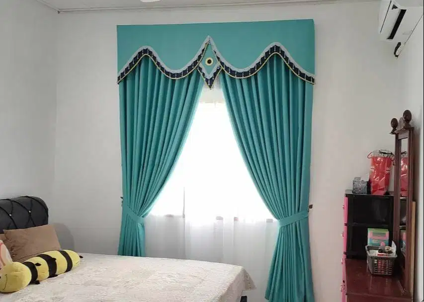 Menjual Gorden Blackout Pasang Skat Klinik Hordeng Gordyn Vitrase