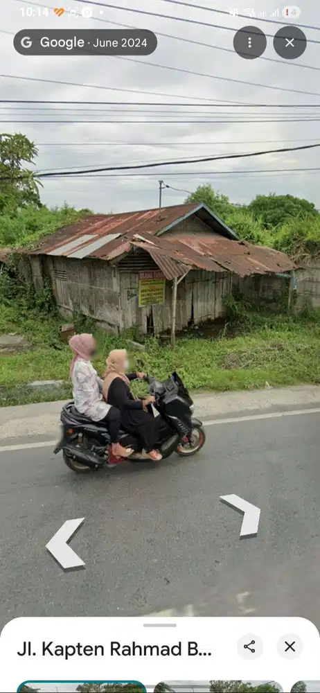 Tanah SHM Siap Bangun Pinggir Jl. Kapten Rahmad Buddin, dkt Perbatasan