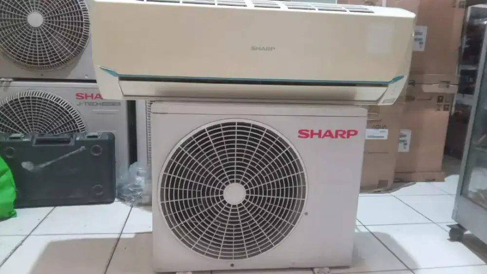AC Sharp ½ pk Fullset Indoor+Outdoor Gratis Pasang+Freon
