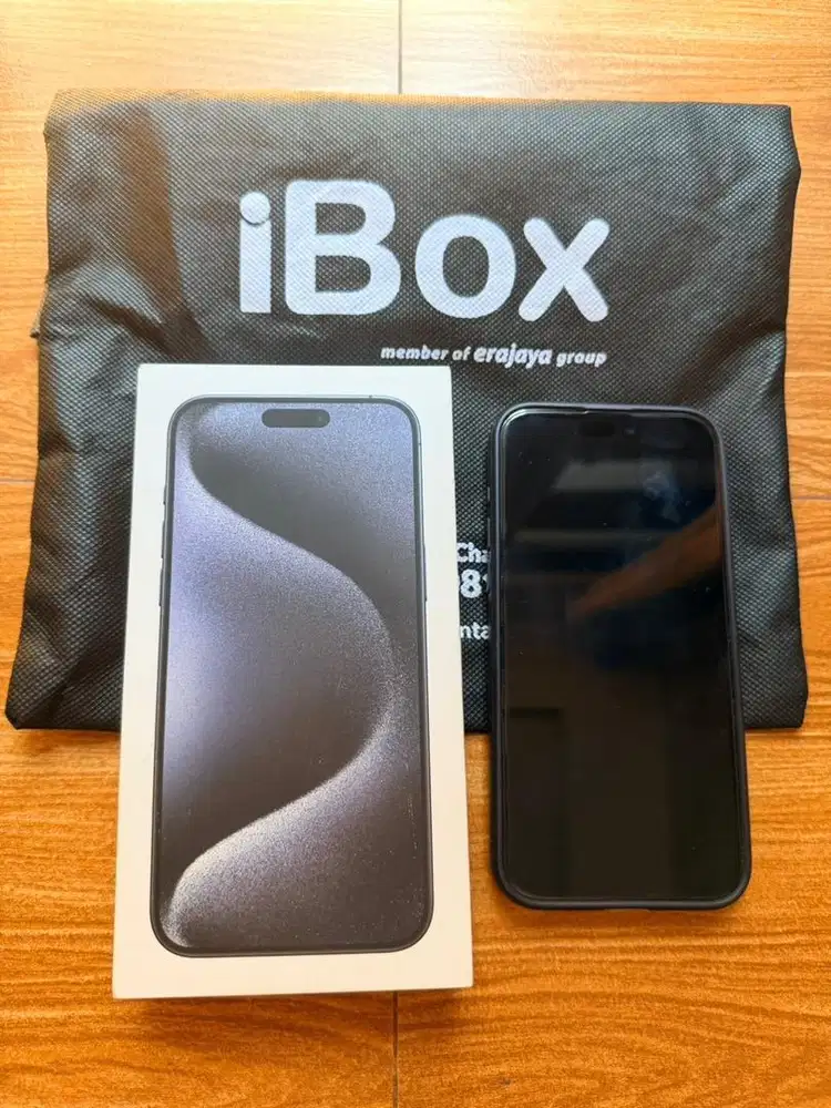Dijual Iphone 15 pro max 256GB blue Ibox mulus