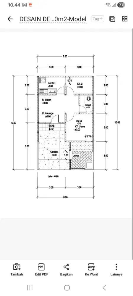 Ready Gambar Desain Rumah Tumbuh di Lahan 60 m2