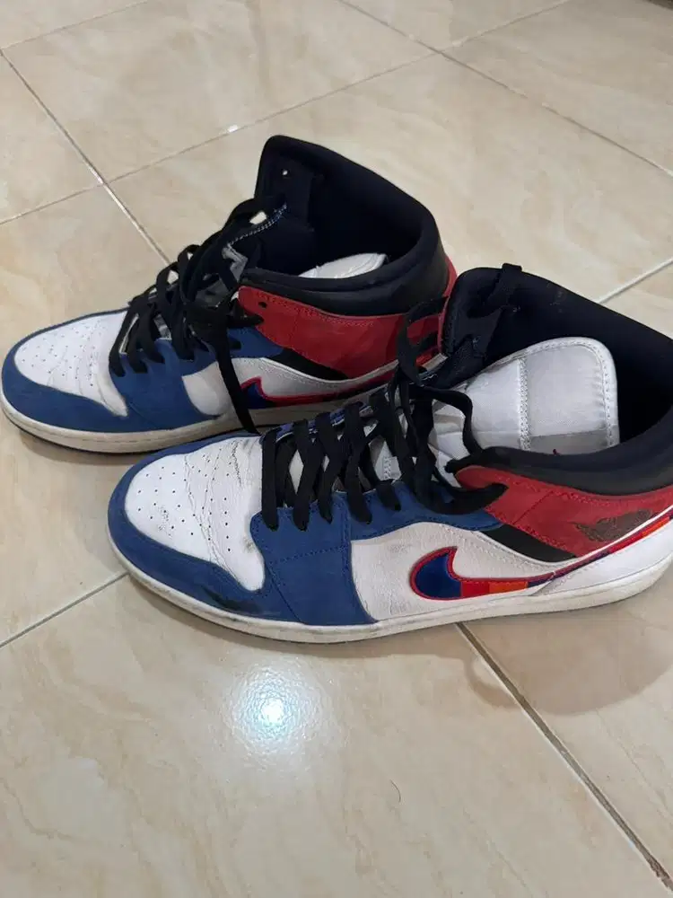 Nike air jordan 1 mid multiswoosh size 45.5