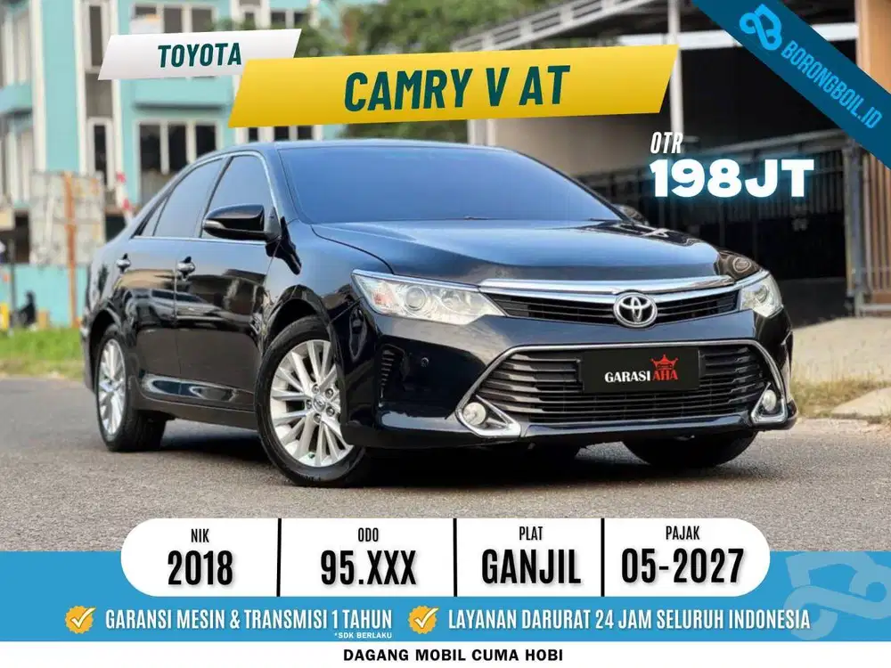 TDP 5 JUTA || Toyota Camry 2.5 V Facelift AT Hitam Metalik 2018