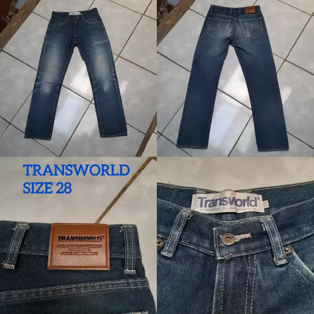 Pahami deskripsi Celana Pria Transworld size 28