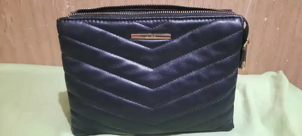 ALDO Original Black Quilted Crossbody Bag – Shoulder Sling Bag