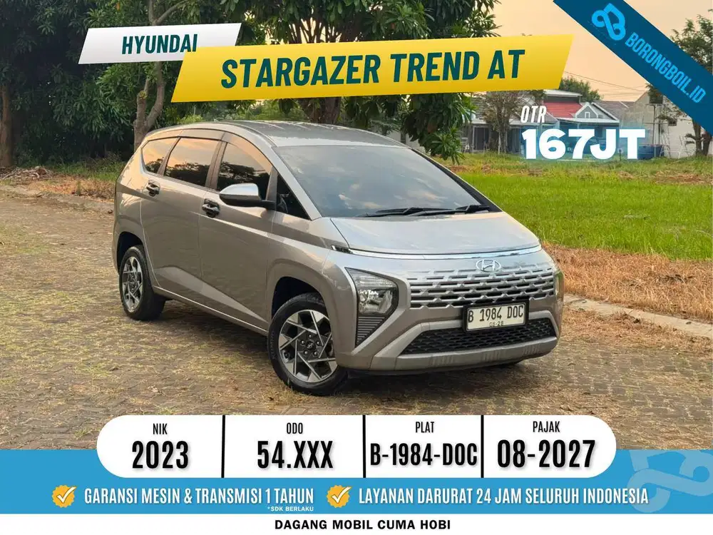 Hyundai Stargazer Trend ivt 2023 Abu abu DP 5 JUTA