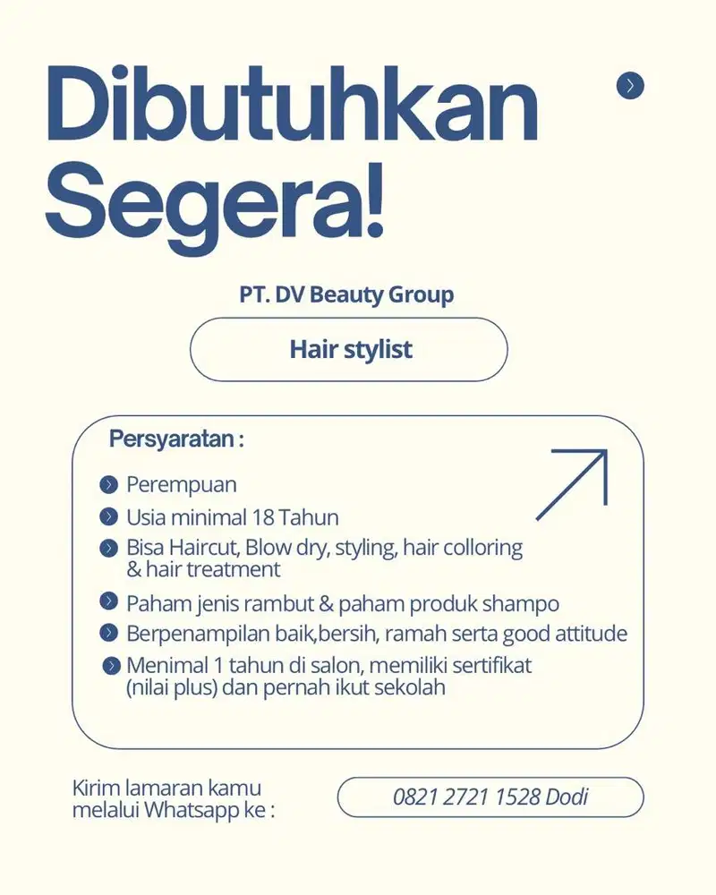 Di Cari Technisian Beuaty Salon
