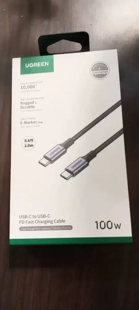 UGREEN 70429 Kabel Data Charger USB Type C to C PD QC 4.0 2M