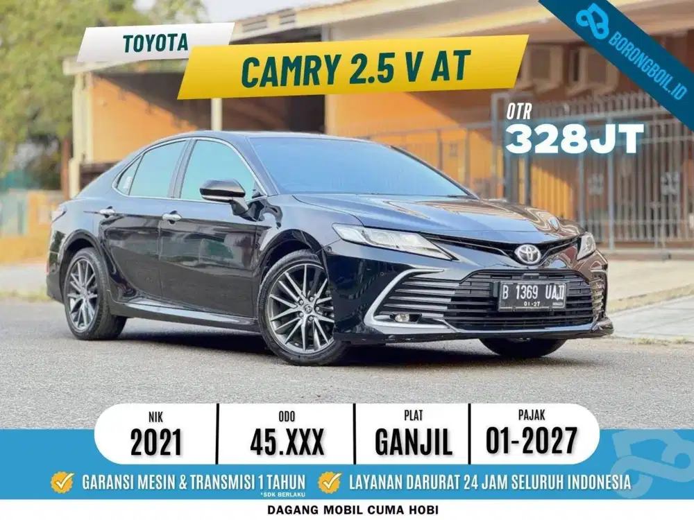 SIAP PAKAI! CAMRY 2.5 V FACELIFT AT 2021 HITAM