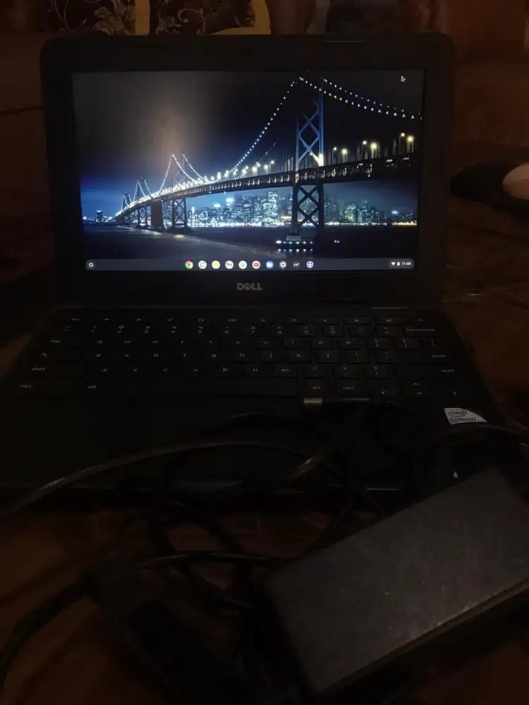 laptop sekolah dell chromebook 11 3180 android (chrome os)