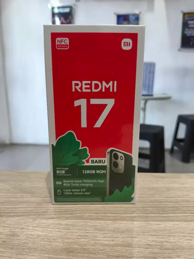Xiaomi Redmi 17,batrei 7500mAh, ram 4gb Rom 128gb