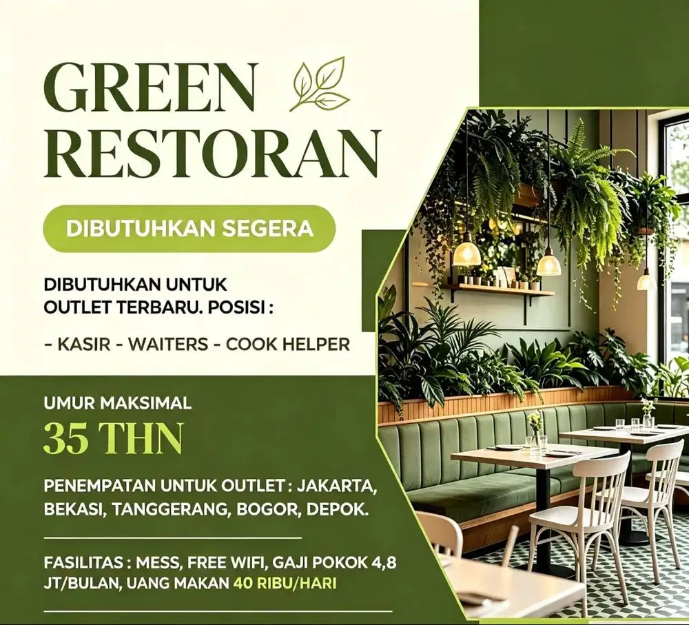 DIBUTUHKAN SEGERA!