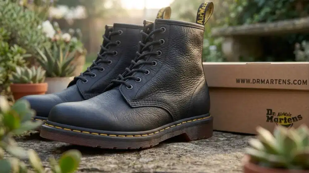 Sepatu Boots Pria Casual kulit asli