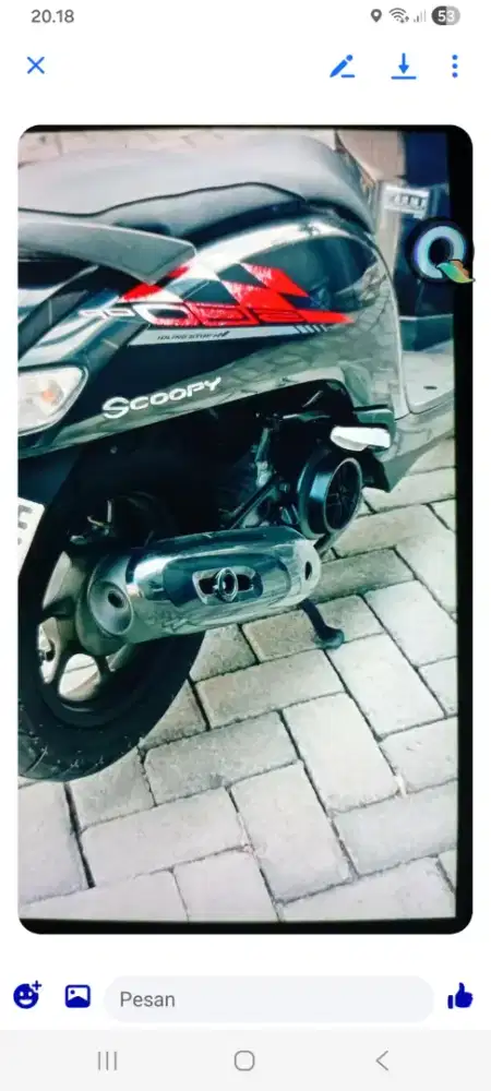 Honda scopy black glossy 2018