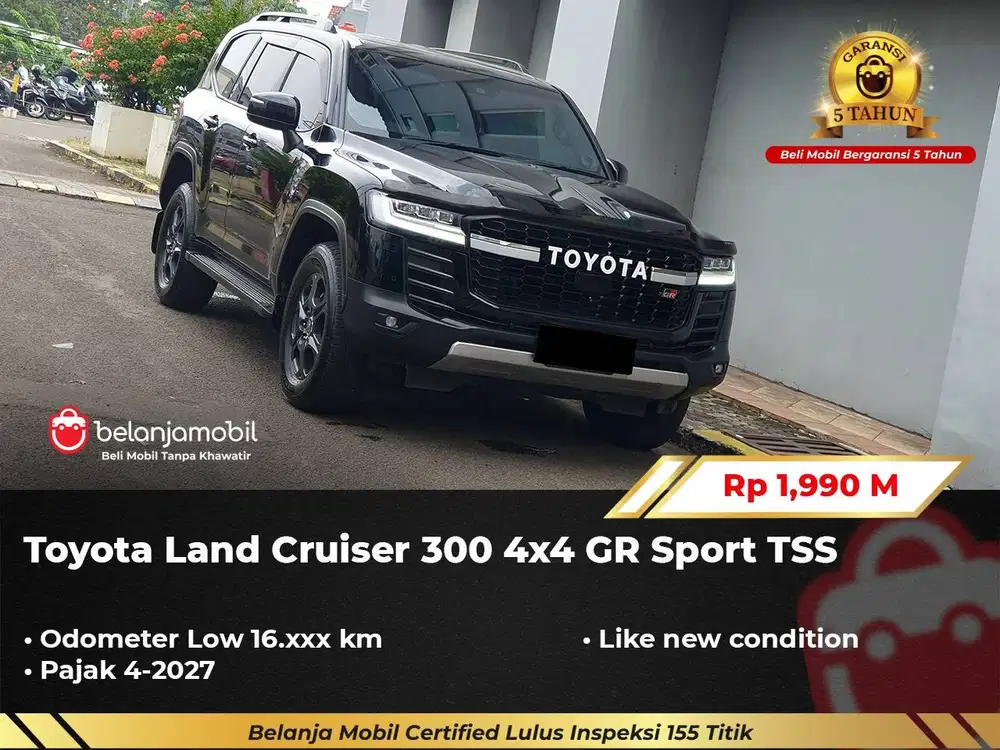 [4x4 - LOW KM 16RB] Toyota Land Cruiser LC 300 GR Sport TSS 2023/2024