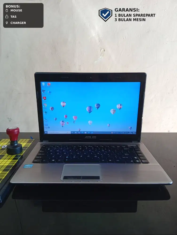 LAPTOP Asus K43SD i3-2350m ram 8 hdd 750 nvidia 610m (2gb) BERGARANSI