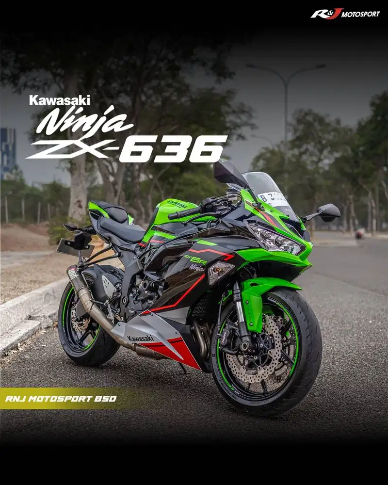 Kawasaki  ZX636 ZX 636 ZX6R Nik 2021 KM 4.000an Knalpot Rockvan