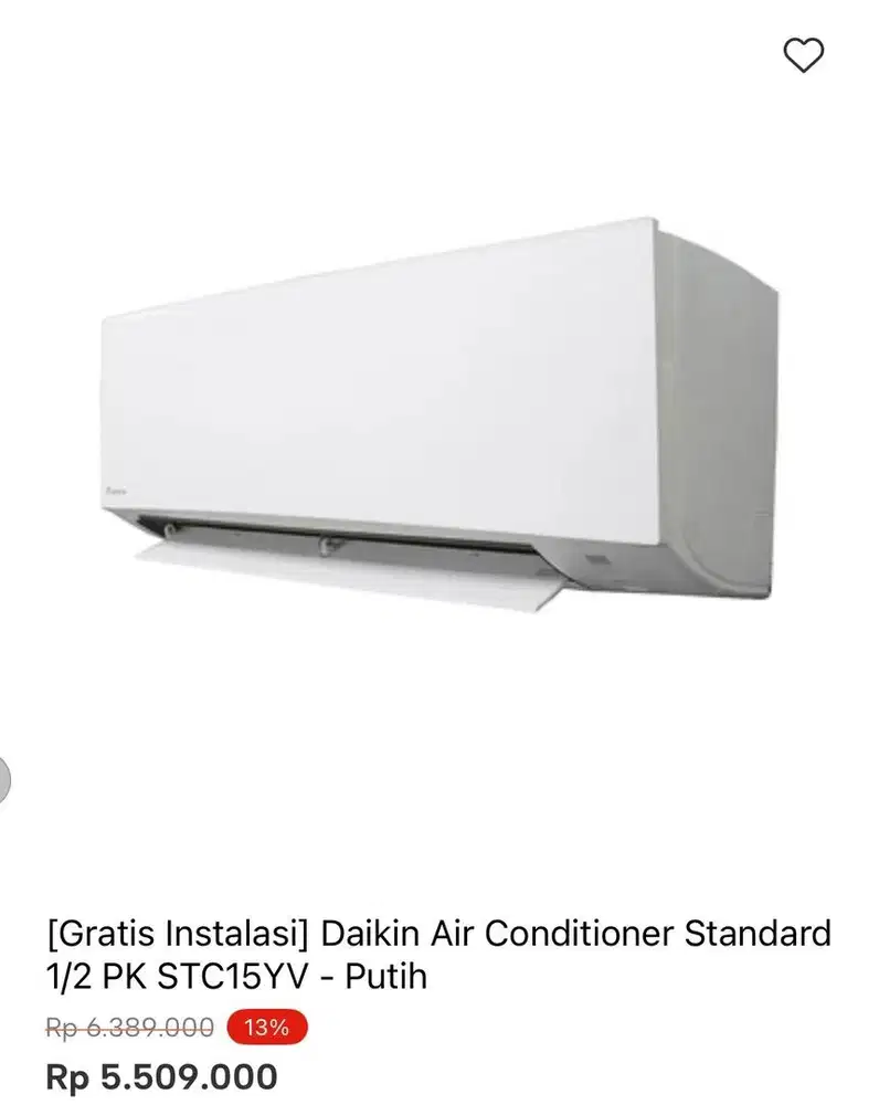 AC DAIKIN STANDAR 1/2pk