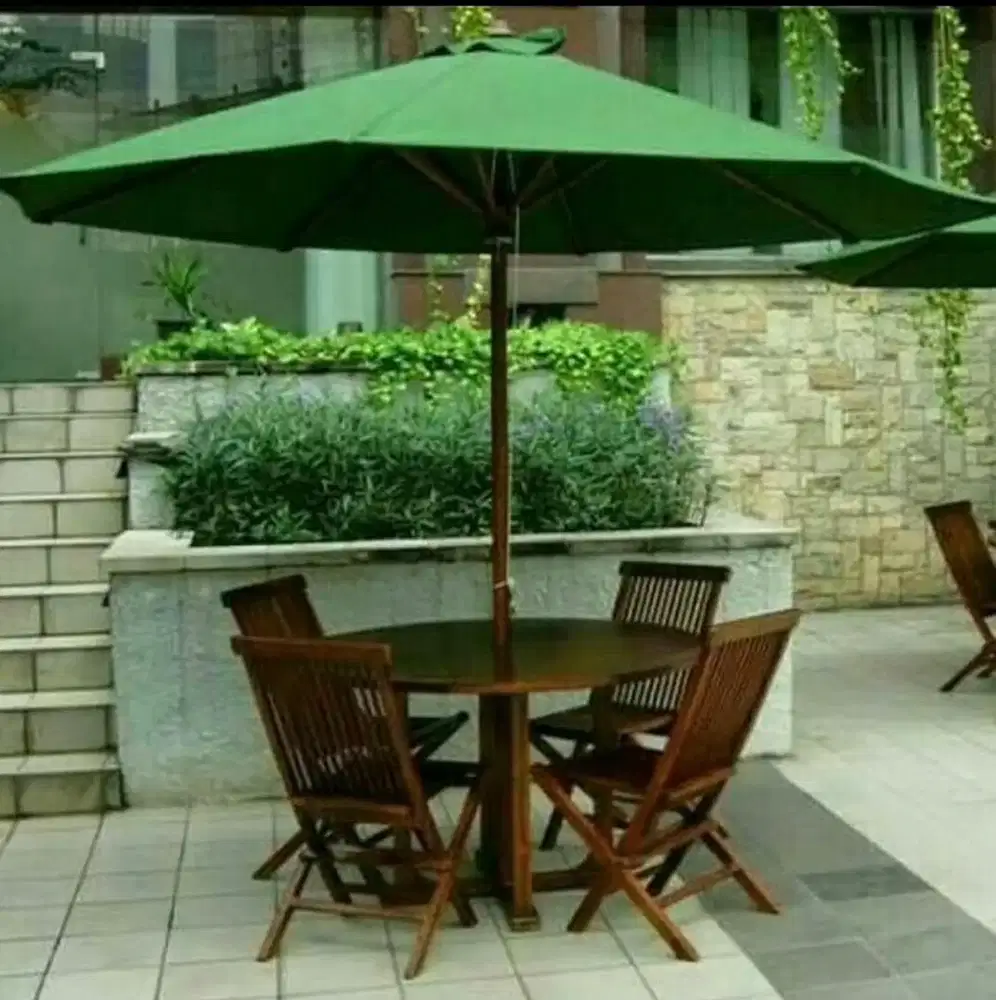Meja Payung Kayu jati