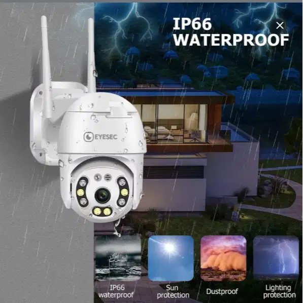 CUCIGUDANG EYESEC SD01 CCTV Outdoor 5MP WiFi PTZ 360° IP67 Waterproof