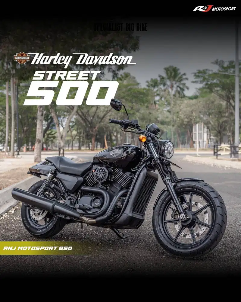 Harley Davidson Street 500 Nik 2015 Warna Hitam KM 8.000an