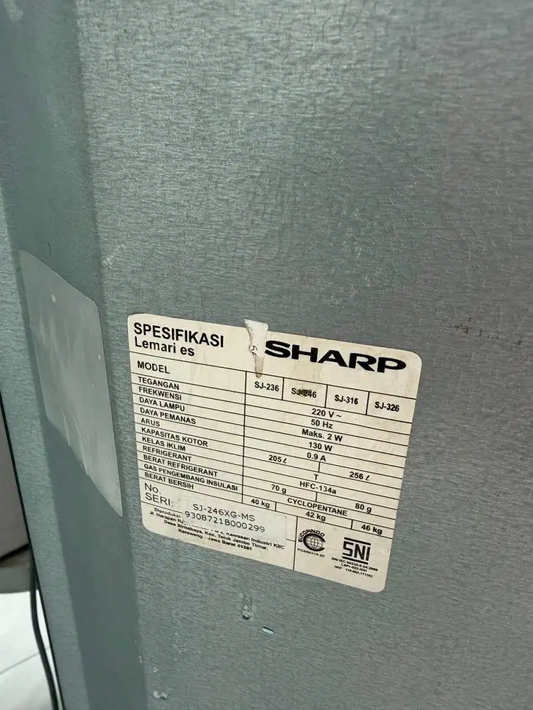 Kulkas Sharp 1 Pintu