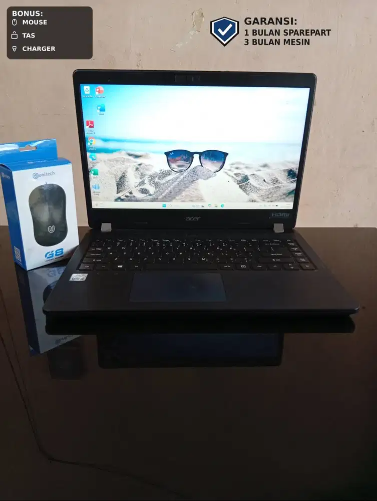 LAPTOP Acer travelmate p214-52 i5-10210u Ram 8gb ssd 256gb BERGARANSI