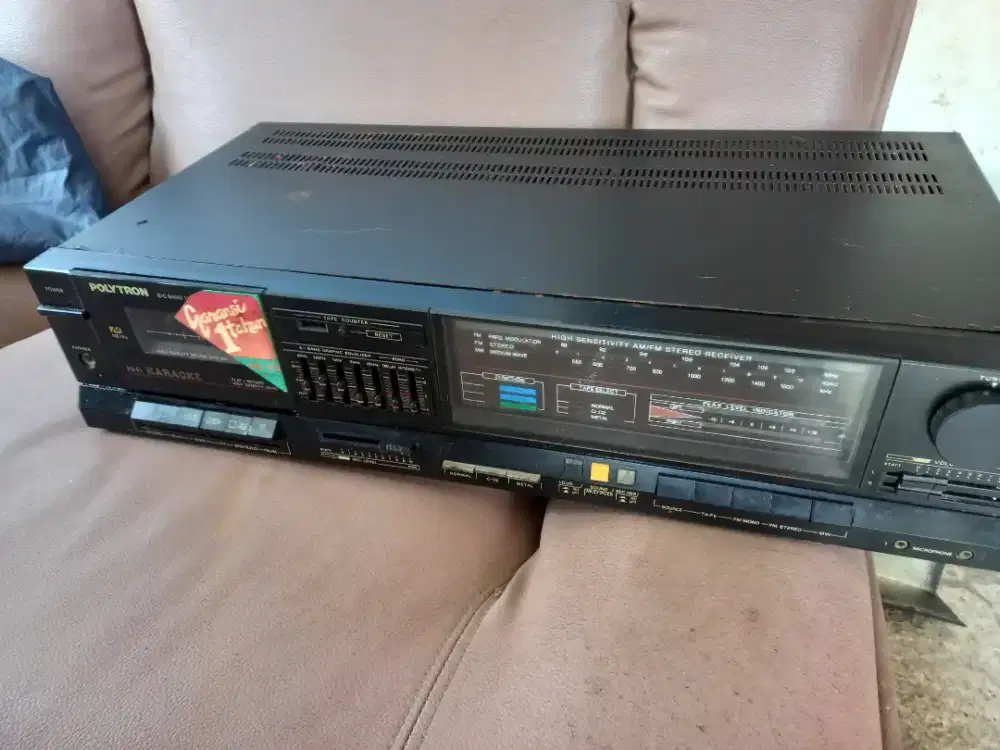Ampli tapedek polytron jadul kondisi mati yang minat buat kanibalan