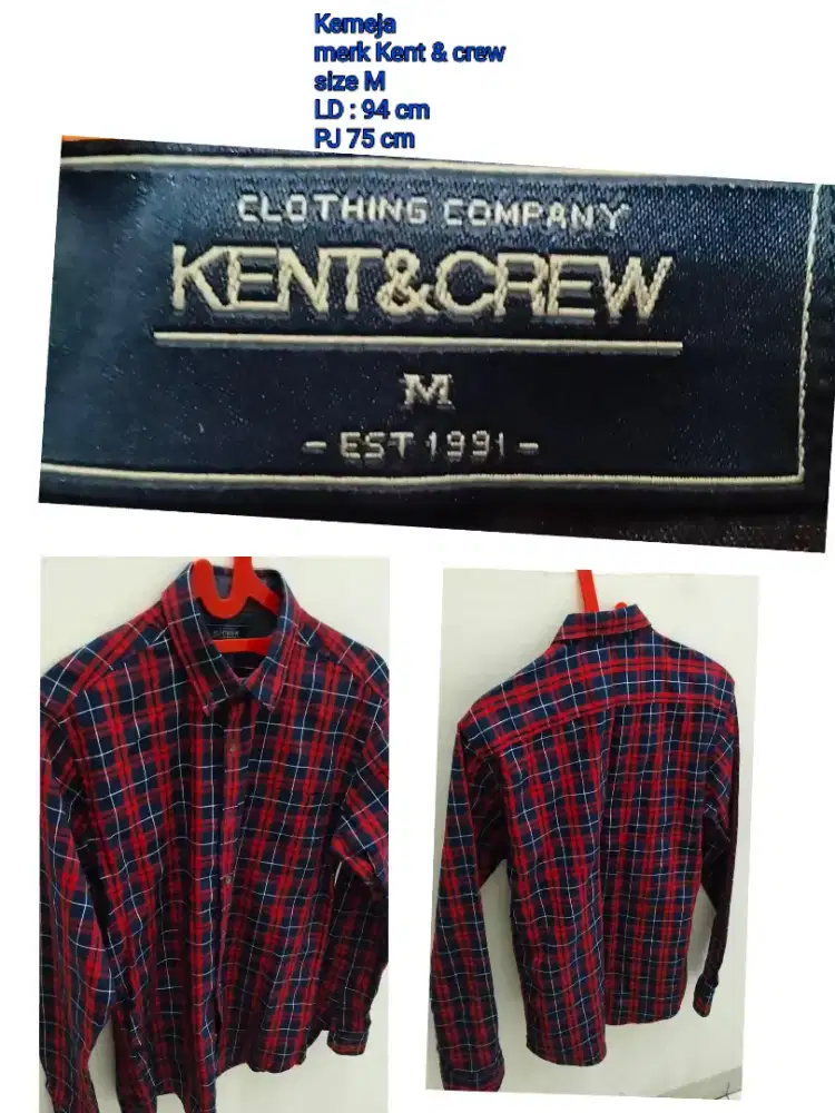 Kemeja pria merah