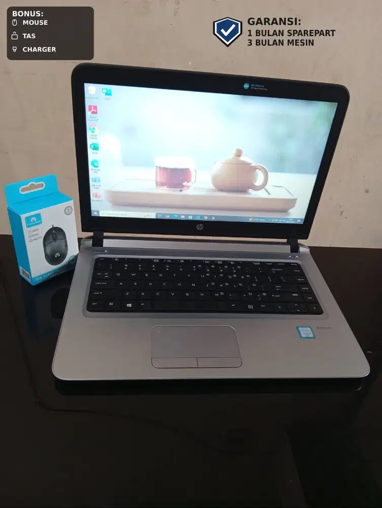 LAPTOP SECOND Hp probook 440 G3 i5-6200u ram 8GB ssd 128GB BERGARANSI