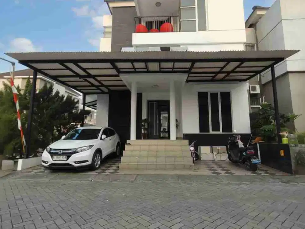 rumah mezzanine bagus kokoh dalam cluster di Cibubur Cimanggis
