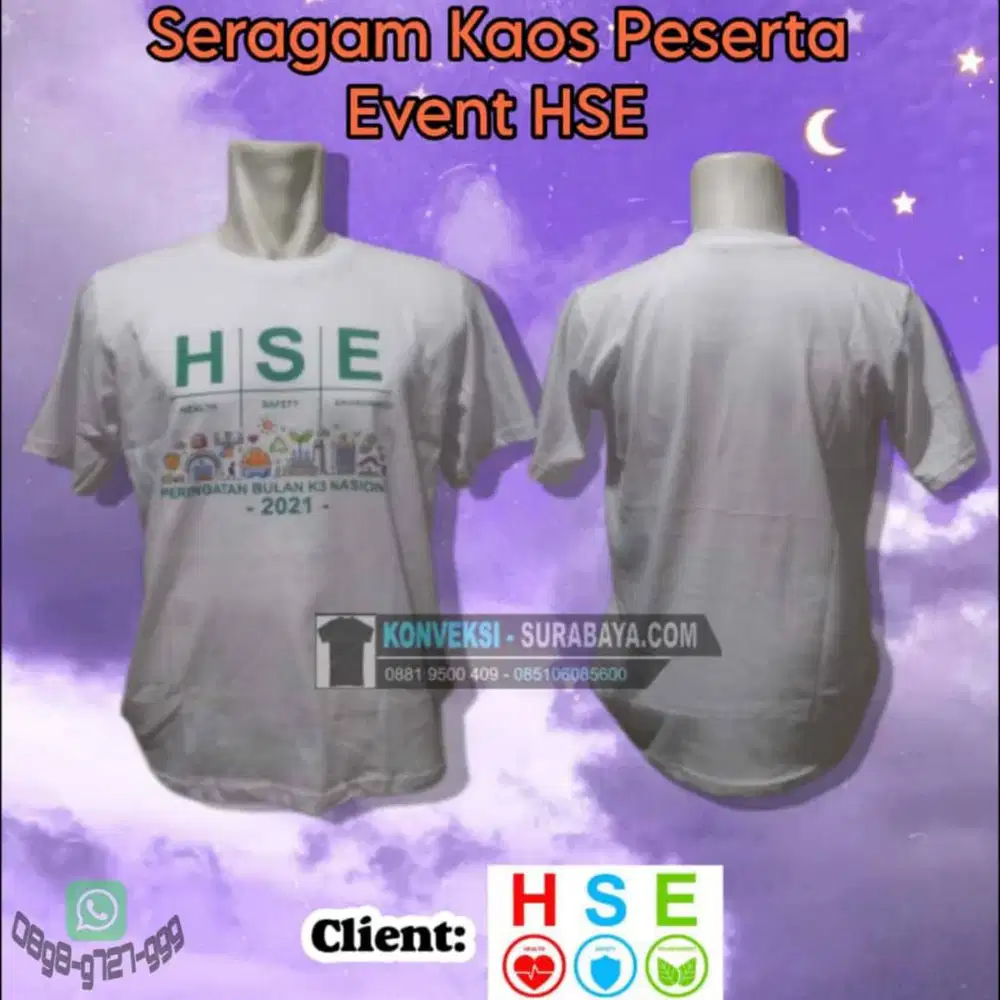 Pesan Kaos Promosi Event di Surabaya | Bahan Adem & Sablon Awet